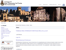 Tablet Screenshot of comune.sanvincenzolacosta.cs.it